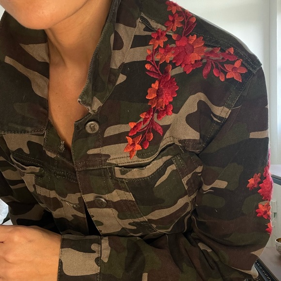 Pilots and the Letter Press army green jean jacket - Picture 2 of 7